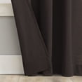 thumbnail image 2 of Archaeo Cotton Blend Button Tab Top Curtain, 40"W x 84"L, Chocolate, 2 of 8
