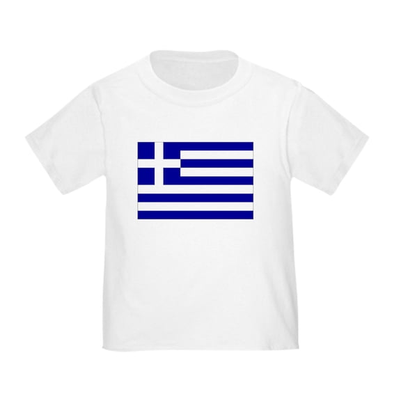 CafePress - Greece Flag Toddler T Shirt - Cute Toddler T-Shirt, 100% Cotton