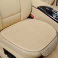 thumbnail image 1 of Funda de asiento de coche de lino, cojín de tela de lino delantero y trasero, alfombrilla protectora transpirable de verano, accesorios universales para vehículos Tan Jianjun unisex, 1 of 2