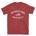 thumbnail image 1 of Weymouth Town Massachusetts Patriot Men's Cotton T-Shirt, 1 of 1