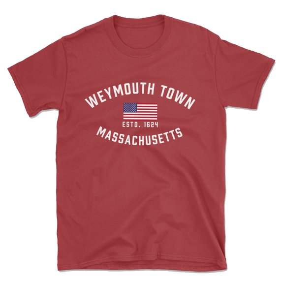 Weymouth Town Massachusetts Patriot Men's Cotton T-Shirt