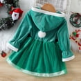 thumbnail image 4 of FDDMis Teal Dress Newborn Outfits Christmas Dress for Teens Christmas Girls Size 8 Gifts for Family 6-9 Month Girl Clothes Winter Bulk Gift Teens, Green 12-18 Months, 4 of 7