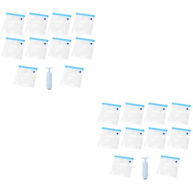 HLONK 2 Sets Vacuum Sealer Bag Food Freezer Bags Zip Storage Containers Pet Dog Sealed