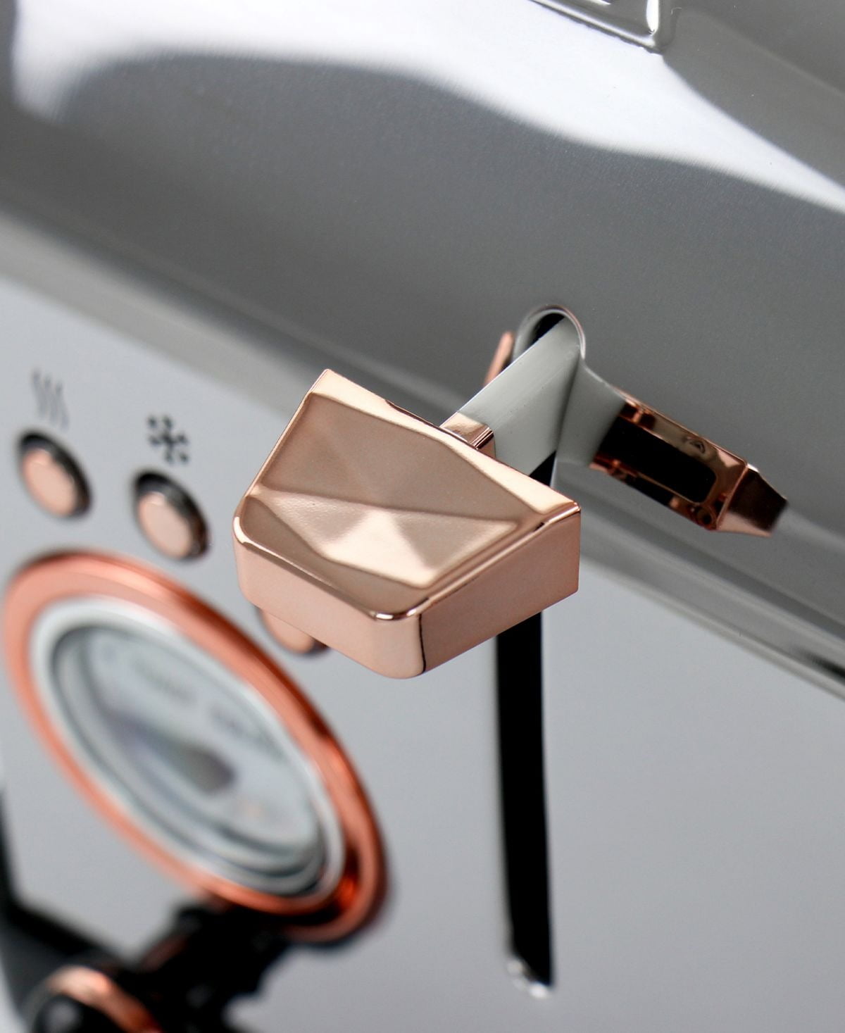4 Slice Stainless Steel Wide Slot Retro Toaster