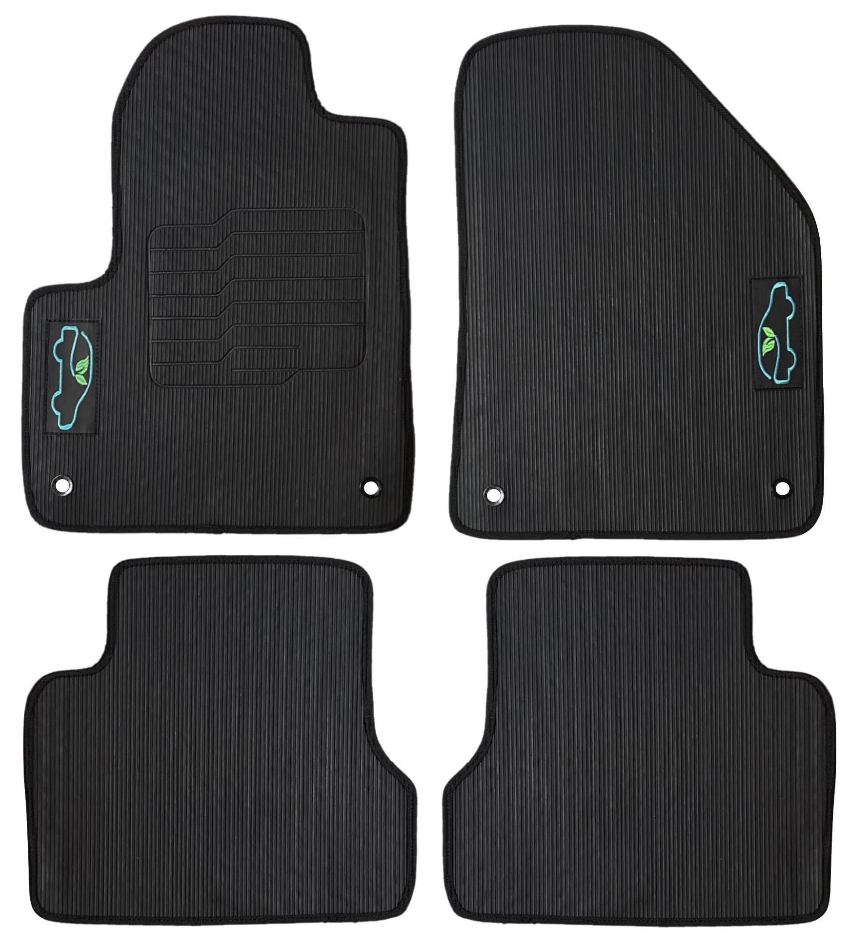 All Weather Floor Mats Custom Fit for 2014 to 2023 Jeep Cherokee - Perfect Fit with Anchoring System - ecoMats