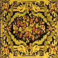 thumbnail image 1 of Ahgly Company Indoor Square Abstract Yellow Modern Area Rugs, 6' Square, 1 of 4