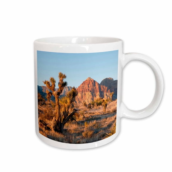 3drose, Red Rock Canyon Outside Las Vegas, Nevada, Usa - Us29 Mde0015 - Michael Defreitas, 15oz Mug