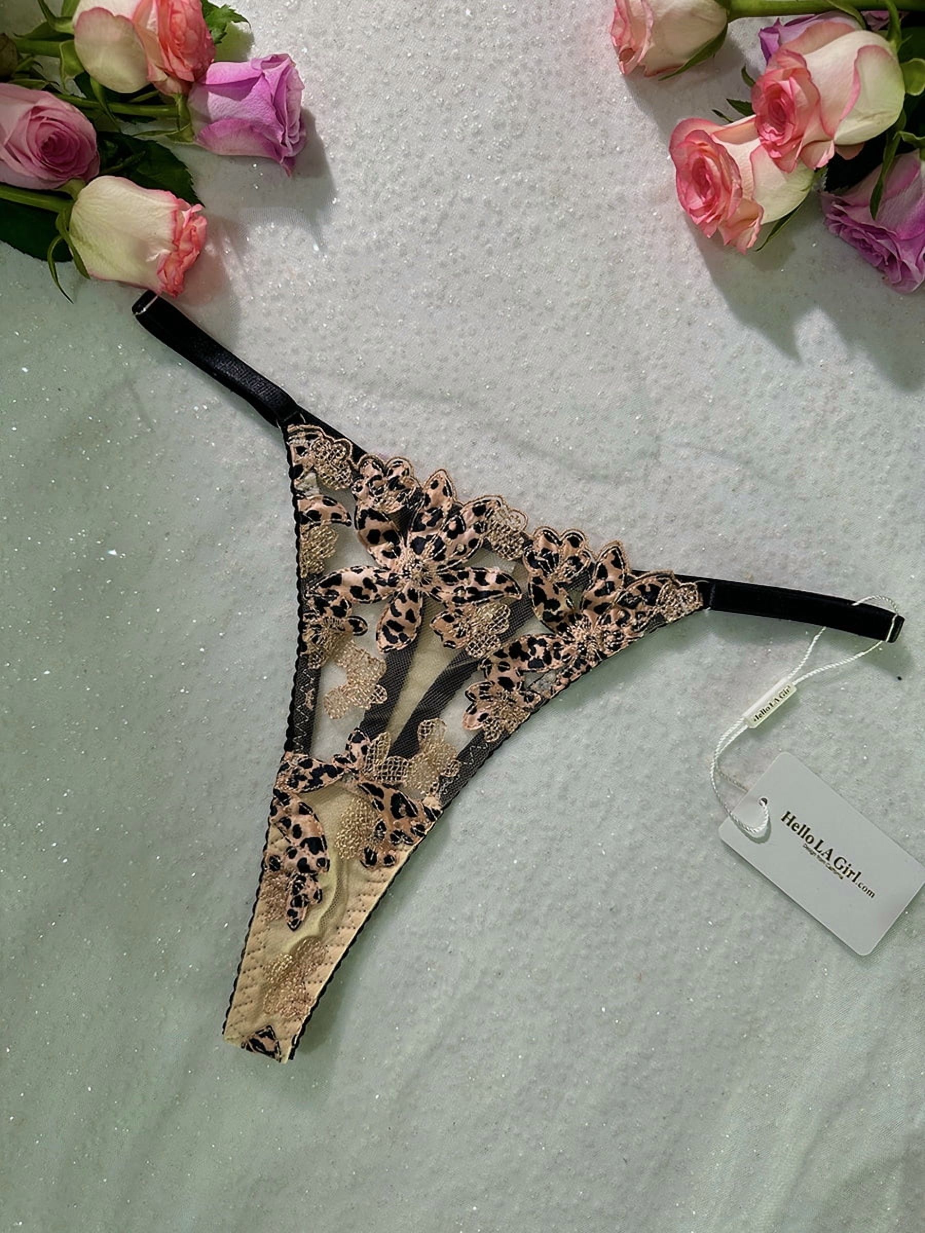 Leopard Flower Lingerie Set (LEOPARD, M)
