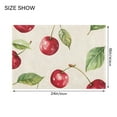 thumbnail image 4 of Yayeee Bath Rug for Bathroom Floor Non Slip Contour Fluffy Soft Absorbent Mat, 20"x24", Watercolor Cherry, 4 of 7