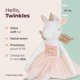 thumbnail image 2 of Muñeca de peluche con forma de hada con dientes de unicornio, Bearington Twinkles, 14 cm, 2 of 6