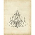 thumbnail image 2 of Harper, Ethan 26x32 White Modern Wood Framed Museum Art Print Titled - Classical Chandelier I, 2 of 4