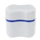 thumbnail image 1 of EeaseMX Estuche para dentaduras postizas, caja para baño de dentaduras postizas, caja para guardar dentaduras postizas con cesta de enjuague (azul), 1 of 7