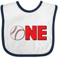 thumbnail image 3 of Inktastic One with Baseball Baby's First Birthday Boys or Girls Baby Bib, 3 of 4