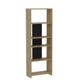 thumbnail image 4 of Ada Home Decor Diosp Multiple Tier Open Shelf Modern Bookcase, Anthracite/Oak, 4 of 6
