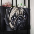 thumbnail image 6 of Cute Dog Valances for Windows Farmhouse Kitchen Curtains Valances Rod Pocket Valance Curtains for Kitchen Windows Black Pet Retro Picture Window Valances for Bathroom Bedroom 54"x18", 6 of 6