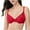 Red, variant on Women's Mesh Bras Unlined Wireless Non Padded See Through Plunge Bralettes Soft Supportive Bras