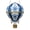 B - One Size, variant on TEPgvh 2D Hot Air Balloon Acrylic Hanging Ornament, Floral Print Pendant for Indoor Outdoor Decor,B,One Size