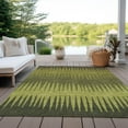 thumbnail image 6 of Addison Rugs Chantille Indoor/Outdoor Transitional Stripes Olive Washable Rectangle Rug, 10' x 14', 6 of 6