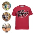 thumbnail image 5 of Dr Pepper T-Shirt for Boys Girls, Kids Novelty Crew Neck Tops, Lightweight Short Sleeve Tee, XS-XL, 5 of 9