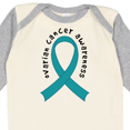 thumbnail image 4 of Inktastic Ovarian Cancer Awareness Ribbon Boys or Girls Long Sleeve Baby Bodysuit, 4 of 5