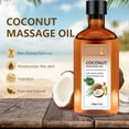 thumbnail image 4 of Natural Coconut Base Massage Oil with Cocos Nucifera Extract & Lactic Acid, 100g/3.4oz Hydrating Plant Carrier Oil for Full Body Spa, Scraping, 4 of 8