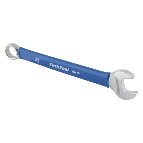 Park Tool MW-15 Metric Wrench 15mm Blue Chrome Plated Vandium Steel Vinyl Handle
