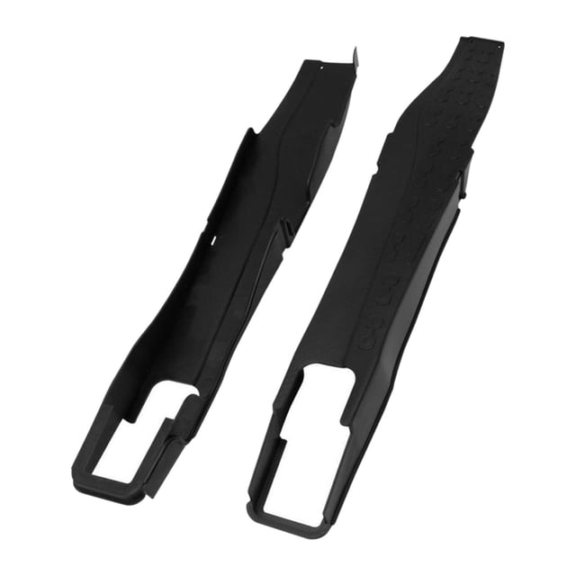 2 piezas de repuesto para cubierta de motocicleta, protector universal para brazo superior oscilante Negro