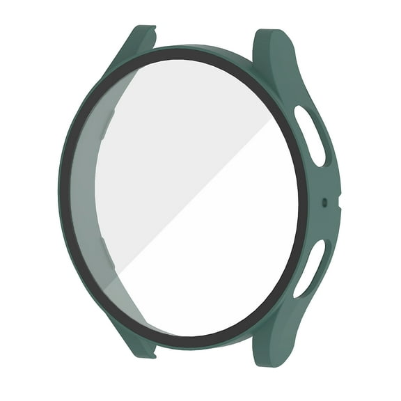 Allytechgroup Screen Protector Case for Samsung Galaxy Watch6 44mm, Tempered Glass Screen Protector HD Clear Anti-Scratach Full Body Protective Case Cover for Galaxy Watch 6 44mm,Red