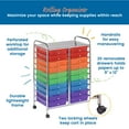 thumbnail image 4 of ECR4KIDS 20 Drawer Mobile Organizer - Assorted Colors, 4 of 9