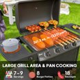 thumbnail image 4 of Outsunny 4+1 Burner Propane Gas BBQ Grill, Portable Gas Grill, Black, 4 of 10