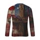 thumbnail image 4 of Blusas y camisas de manga larga con cuello redondo para hombre, blusas casuales de manga larga con cuello redondo, blusas estampadas, blusas de poliéster para hombre, 4 of 5