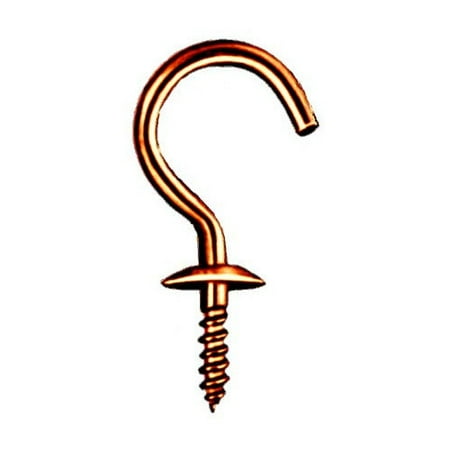 - Hindley 50 Count 2-.13in. Solid Brass Cup Hooks 11932 - Pack of 50