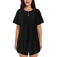 thumbnail image 1 of Fotbe Black Conjunto de Pijama Estampado para Mujer, 2 Piezas, Ropa de Dormir con Camiseta de Manga Corta y Shorts Suaves-Medium, 1 of 6