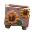 thumbnail image 4 of IDEAL Ceramic Planter Creative Flowerpot Ideal Gift Decorative Plant Pot for Pink, 4 of 8