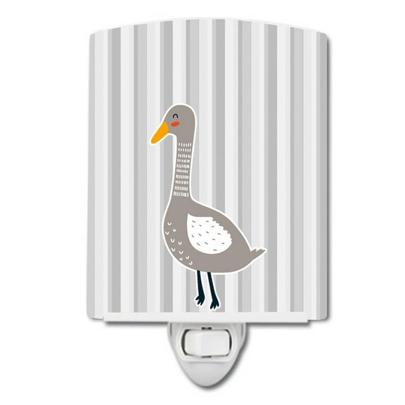 Caroline's Treasures BB6749CNL Grey Goose Ceramic Night Light, 6x4x3", multicolor