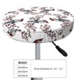 thumbnail image 2 of Bird Round Bar Stool Seat Covers, Elastic Round Chair Cover Stool Seat Slipcover Bar Stool Cushions Round Pad for 12-14 inch, 2 of 5
