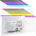thumbnail image 1 of 35pcs Poly Zip Envelope, Zip Envelopes Files for Office School Supplies, A4 Size/Letter Size, 10 Colors, 1 of 7