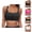 Black, variant on Bikini Tops for Women Scoop Neck Push Up Swim Bra with Removable Pads Bathing Suits Top Swimwear