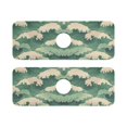thumbnail image 7 of Yayeee Faucet Mat for Kitchen Sink 14.7" Diatomite Long Splash Guard Pad, Green Wave Pattern, 2 Pack, 7 of 7