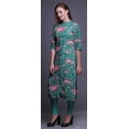 thumbnail image 4 of Bimba Robe Tunique Droite Imprimée à Boutons pour Femmes Kurti Moyen, 4 of 6