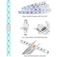 LED Light Strip Connectors 4 Pin RGB LED Lights Connectors,Gapless ...