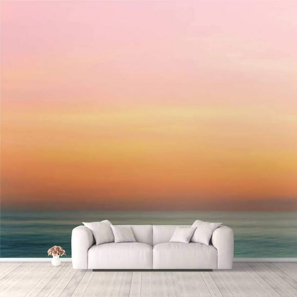 3D Wallpaper Abstract Sunrise Sky and Ocean Nature Background Sunset Clouds Stock Self Adhesive Bedroom Living Room Dormitory Decor Wall Mural Stick and Peel Background Wall Ceiling Wardrobe Sticker