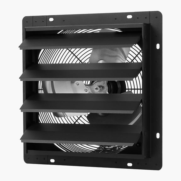 14" Attic Exhaust Fan, 2000 CFM Wall Mount Vent Fan with Digital Controls & Smart Programming, Temperature and Timer Settings, for Greenhouse, Workshop