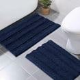 thumbnail image 1 of ZHAOCHENG Juegos de alfombras de baño grises, alfombras de baño extra gruesas para baño, 1 of 5