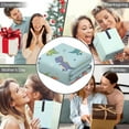 thumbnail image 5 of Wearable Blanket,LightBlue Cartoon Dinosaurs Geometric Pattern Hooded Wearable Flannel Blanket for Adults & Teens,Winter Poncho Shawl Wrap Cape Cozy Anti-Pill,60"x80", 5 of 5