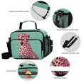 thumbnail image 3 of FORMRS Student Insulated Lunch Bag with Shoulder Strap Reusable Cooler Box for School, Big Pink Cheetah, 3 of 9