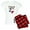 With Red Plaid Pant, variant on CafePress - Women's Light Pajamas - Women's Short Sleeve Print T-Shirt and Pants Light Cotton Pajama Set