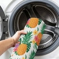 thumbnail image 6 of Area Rugs 5'x7', Summer Pineapple Carpet Runner Indoor Outdoor Rugs Home Decor Aesthetic, Tropical Fruit Flowers Palm Leaves Non Slip Mats Washable Accent Rug for Living Room Bedroom, 6 of 8