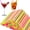 Neon, variant on 500 count 5 Inch Plastic Straws, 0.24" Diameter Colorful Neon Disposable Small Short Straws for Bar, Margarita, Coffee, Martini, , Milk, Club, Kitchen and Party