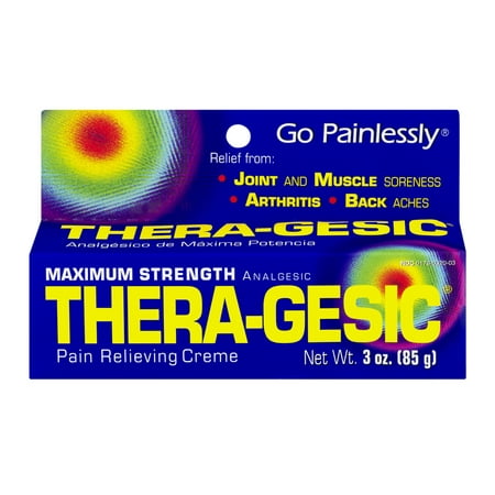 Thera-Gesic Maximum Strength Analgesic - 3 oz (Best Tattoo Pain Cream)